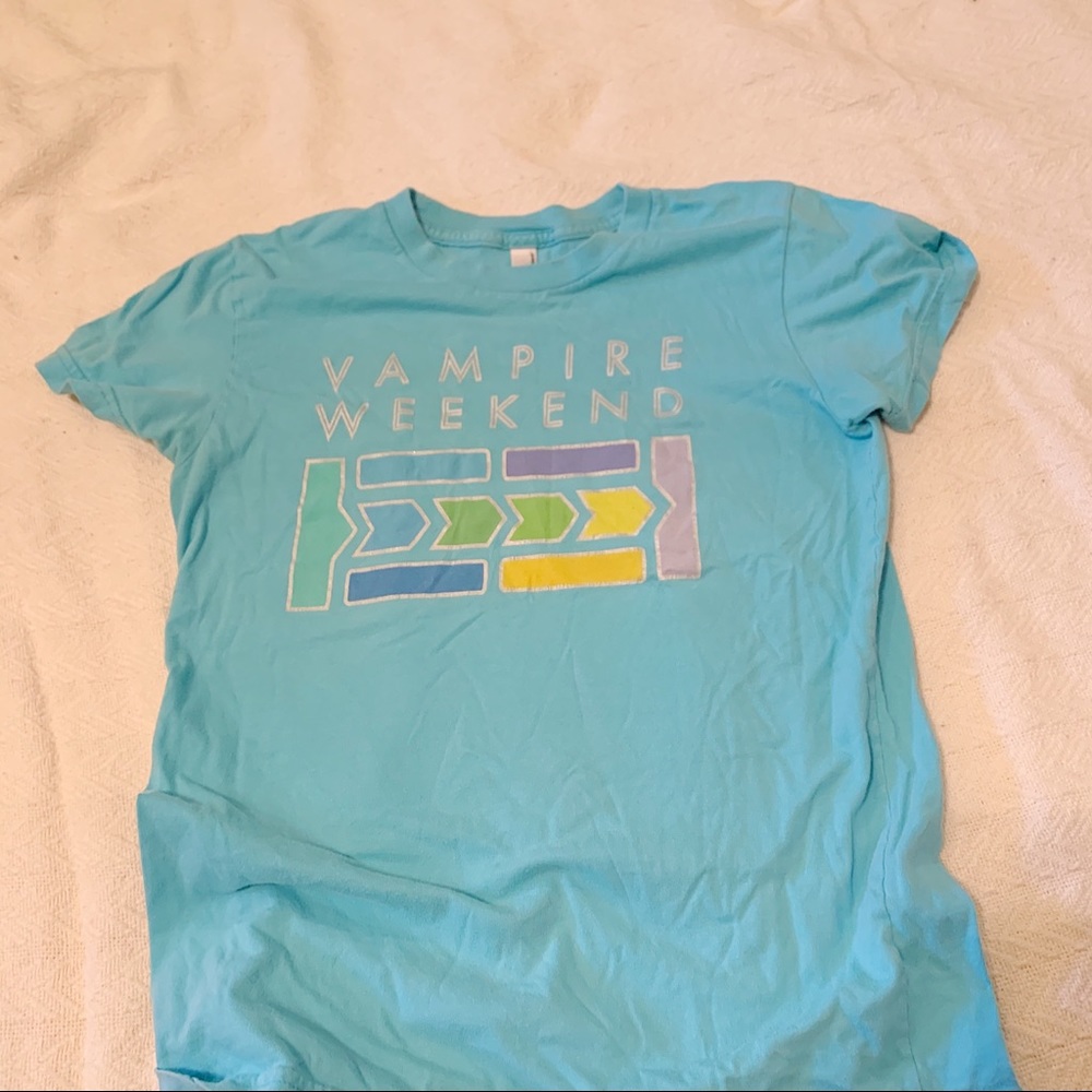 Blue Vampire Weekend Shirt by American Apparel
